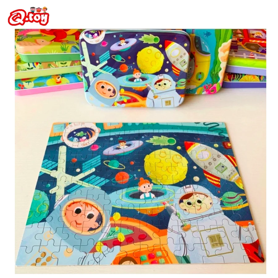 120pcs wooden puzzle creative hand painted object fairy tale cognition Montessori early educational toy iron box girls boys gift
120pcs wooden puzzle creative hand painted object fairy tale cognition Montessori early educational toy iron box girls boys gift