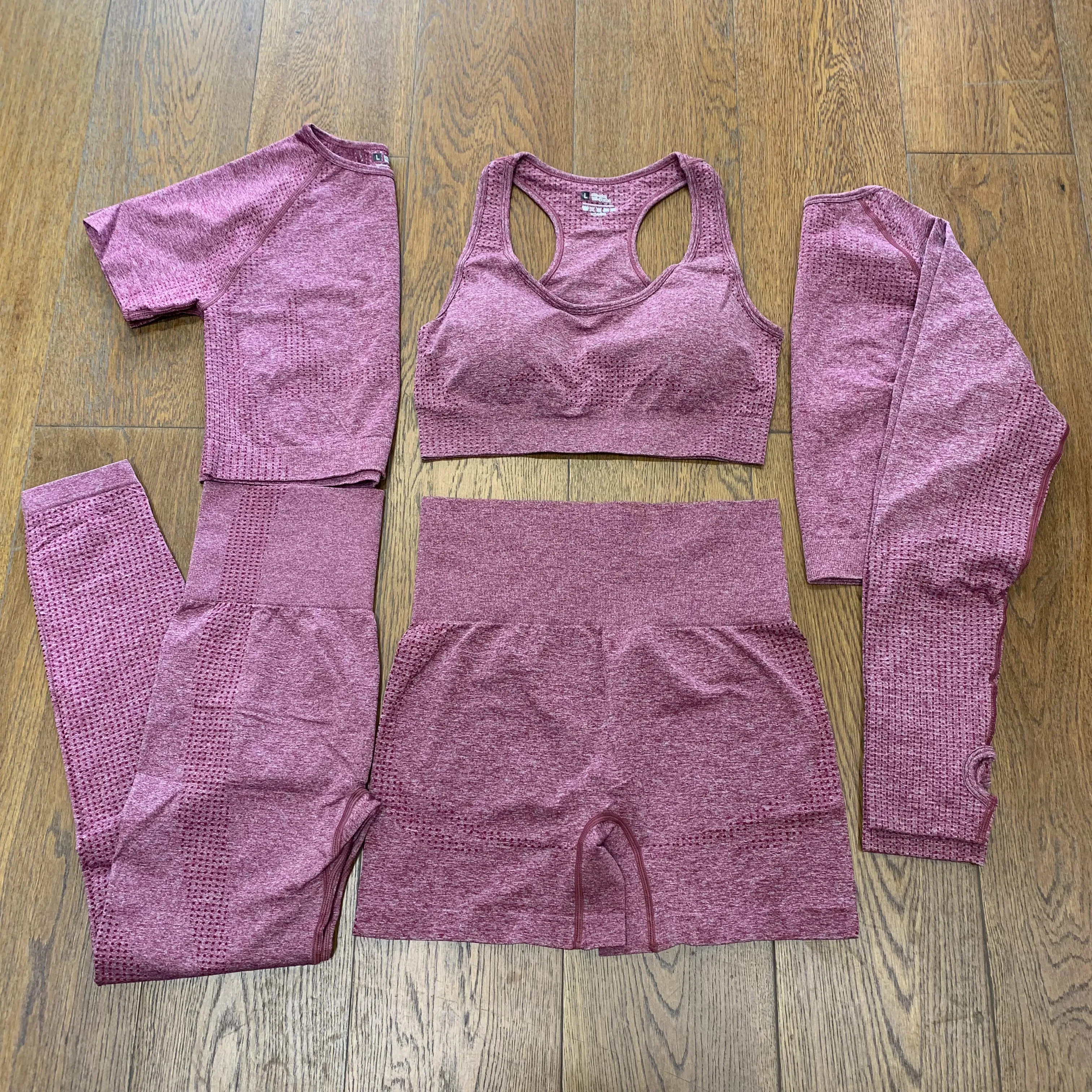 5pcs Seamless Women's Sportswear Yoga Set Workout Clothes Athletic Wear Sports Gym Legging Fitness Bra Top Long Sleeve Yoga Suit
5pcs Seamless Women's Sportswear Yoga Set Workout Clothes Athletic Wear Sports Gym Legging Fitness Bra Top Long Sleeve Yoga Suit