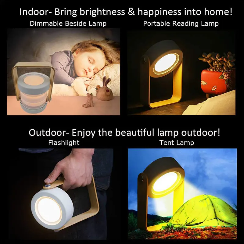 Foldable Touch LED Night Light Wooden Handle Lantern Lamp USB Rechargeable Dimmable Reading Portable Bedside Light Children Gift
Foldable Touch LED Night Light Wooden Handle Lantern Lamp USB Rechargeable Dimmable Reading Portable Bedside Light Children Gift