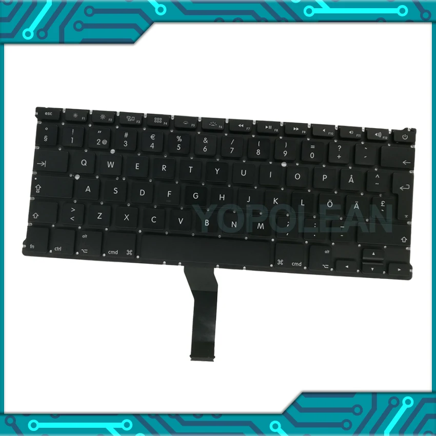 5 шт. Новый для Macbook Air 13 "A1369 A1466 Швеция шведская Клавиатура 2011 2012 2013 2014 2015