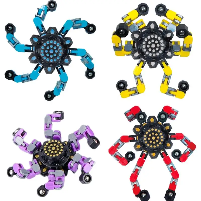 Rotating Kids DIY Deformable Stress Relief Toy Transformable Hand Finger Rotating Toys for Kids Adults Creative Mechanical Gyro
Rotating Kids DIY Deformable Stress Relief Toy Transformable Hand Finger Rotating Toys for Kids Adults Creative Mechanical Gyro