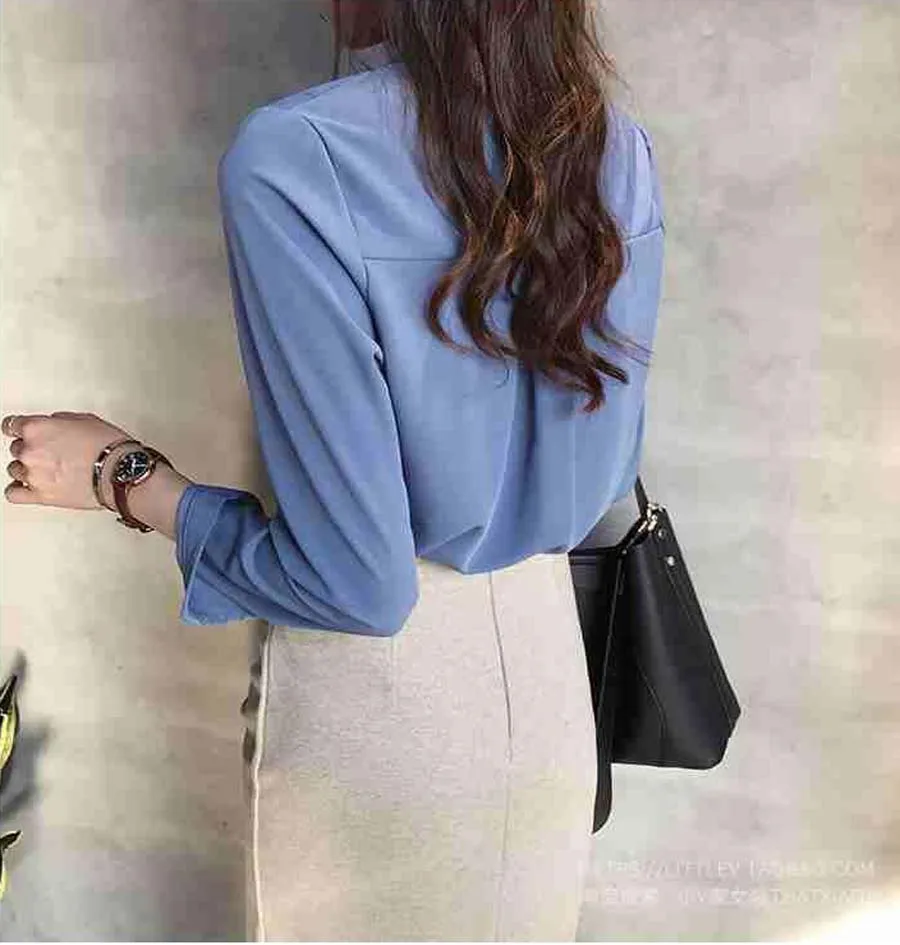WOSTAR korean style Autumn women clothing chiffon blouse elegant Female Long Sleeve sexy V-Neck Solid Plus Size Shirt women tops
WOSTAR korean style Autumn women clothing chiffon blouse elegant Female Long Sleeve sexy V-Neck Solid Plus Size Shirt women tops