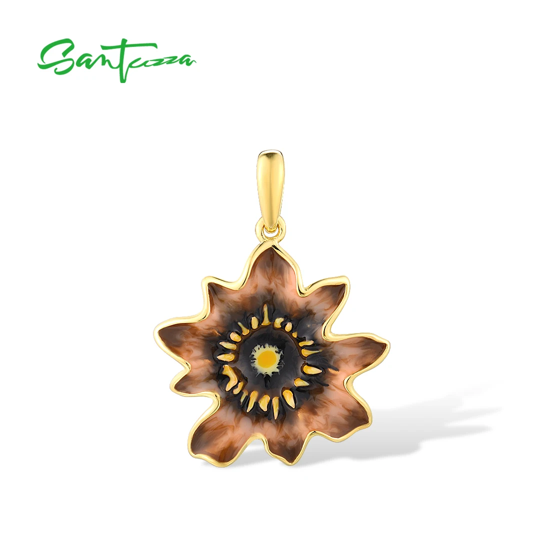 Only 6.9USD on JUL.28 SANTUZZA Genuine 925 Sterling Silver Pendant For Women Gold Color Brown Flower Trendy Fine Jewelry
Only 6.9USD on JUL.28 SANTUZZA Genuine 925 Sterling Silver Pendant For Women Gold Color Brown Flower Trendy Fine Jewelry