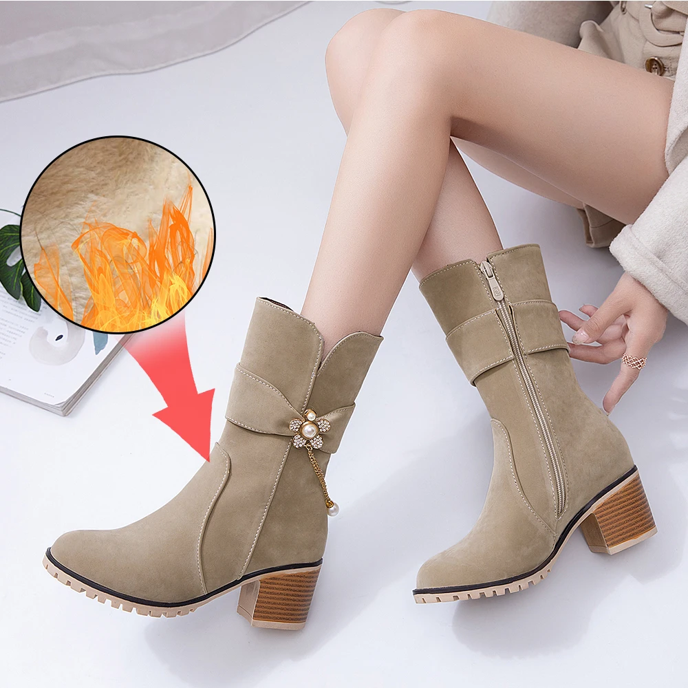 Plus Size 34-43 New Fashion Women Winter Fur Warm Snow Boots Ladies Warm Booties Ankle Boot Comfortable Women Boots Cotton Shoes
Plus Size 34-43 New Fashion Women Winter Fur Warm Snow Boots Ladies Warm Booties Ankle Boot Comfortable Women Boots Cotton Shoes