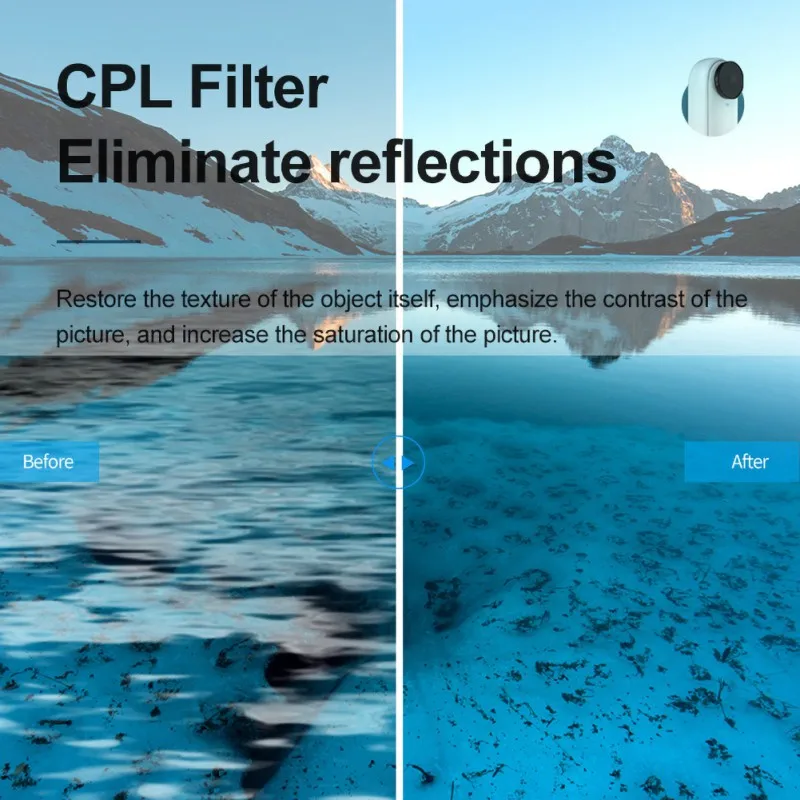 CPL ND8 ND16 ND32 Lens Filter Optical Glass Aluminum Alloy Frame For Insta360 Go2 Camera Polarizer ND Filter Set 
CPL ND8 ND16 ND32 Lens Filter Optical Glass Aluminum Alloy Frame For Insta360 Go2 Camera Polarizer ND Filter Set