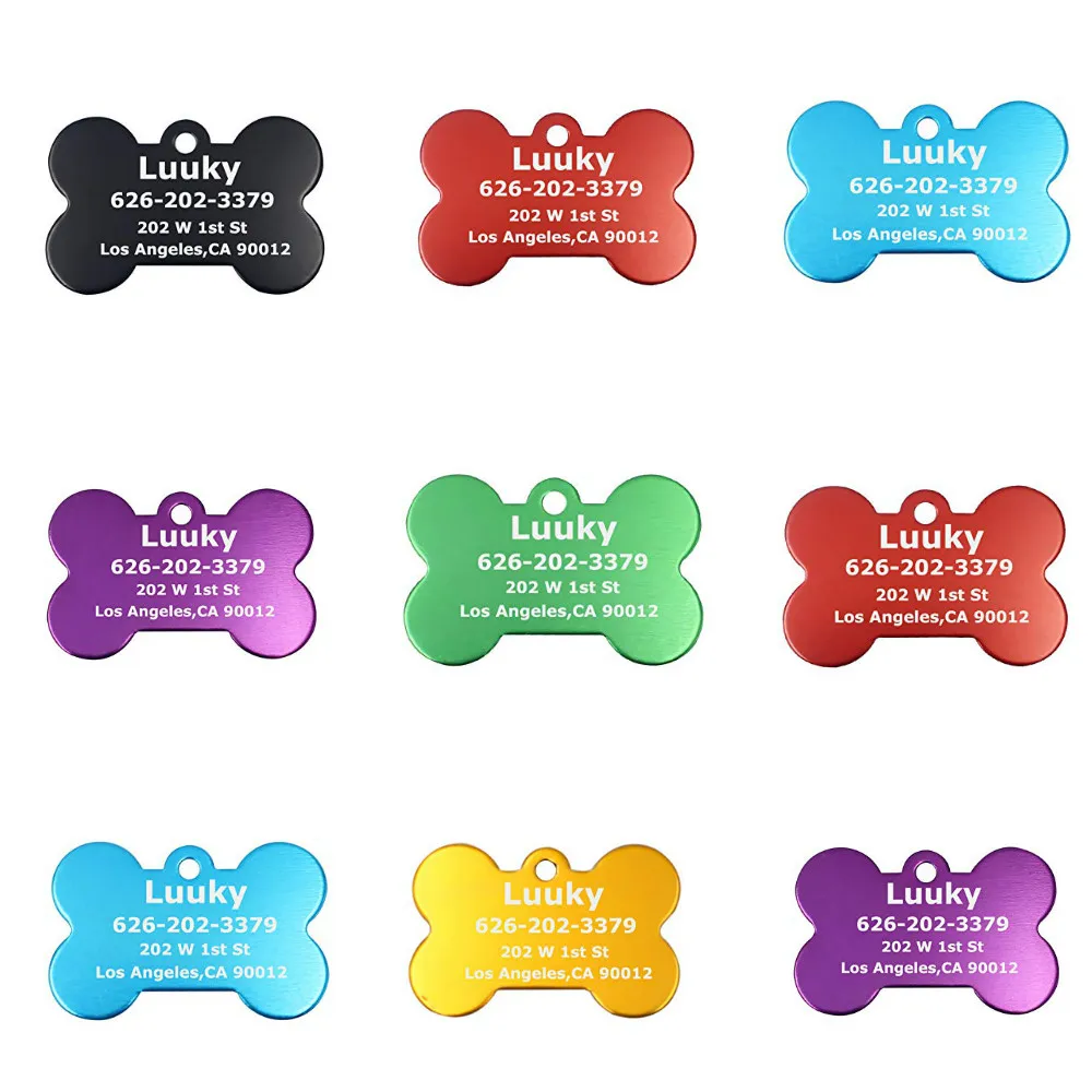 Customized Pet ID Tag Engraved Pet ID Name Number for Cat Puppy Dog Personalized Collar Pendant Bone Pet Accessories
Customized Pet ID Tag Engraved Pet ID Name Number for Cat Puppy Dog Personalized Collar Pendant Bone Pet Accessories