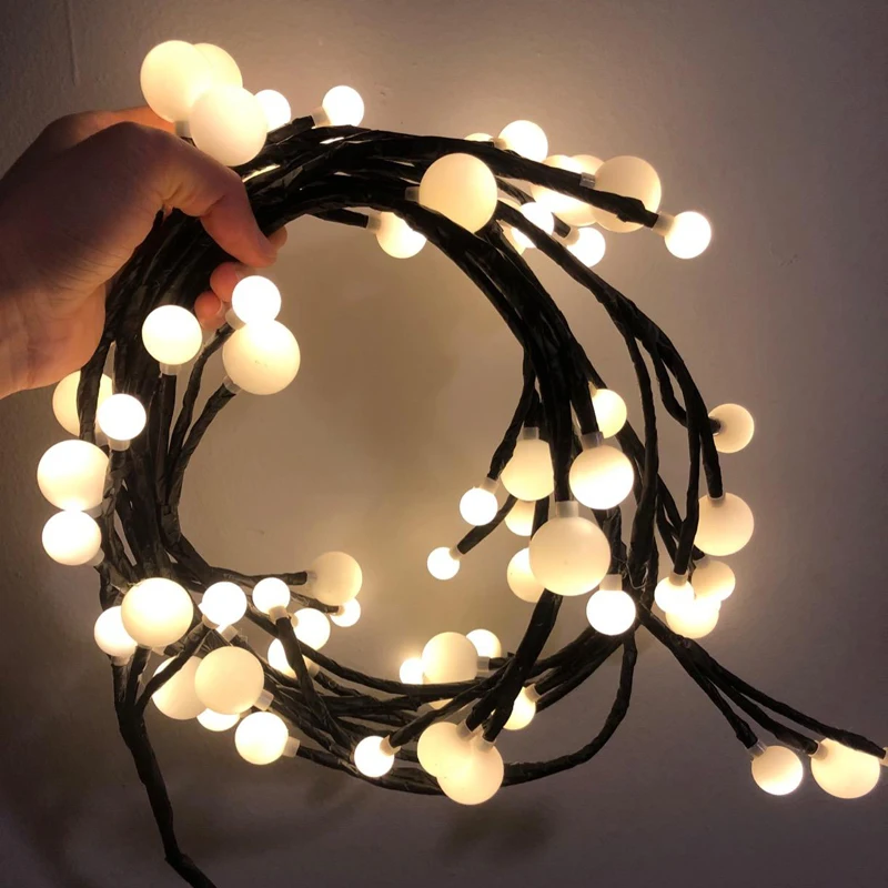 Globe String Lights 2.5M 72LED Vine Branch Light Starry Ball Christmas Fairy Lights Outdoor DIY Wedding Party Xmas Garland Light
Globe String Lights 2.5M 72LED Vine Branch Light Starry Ball Christmas Fairy Lights Outdoor DIY Wedding Party Xmas Garland Light