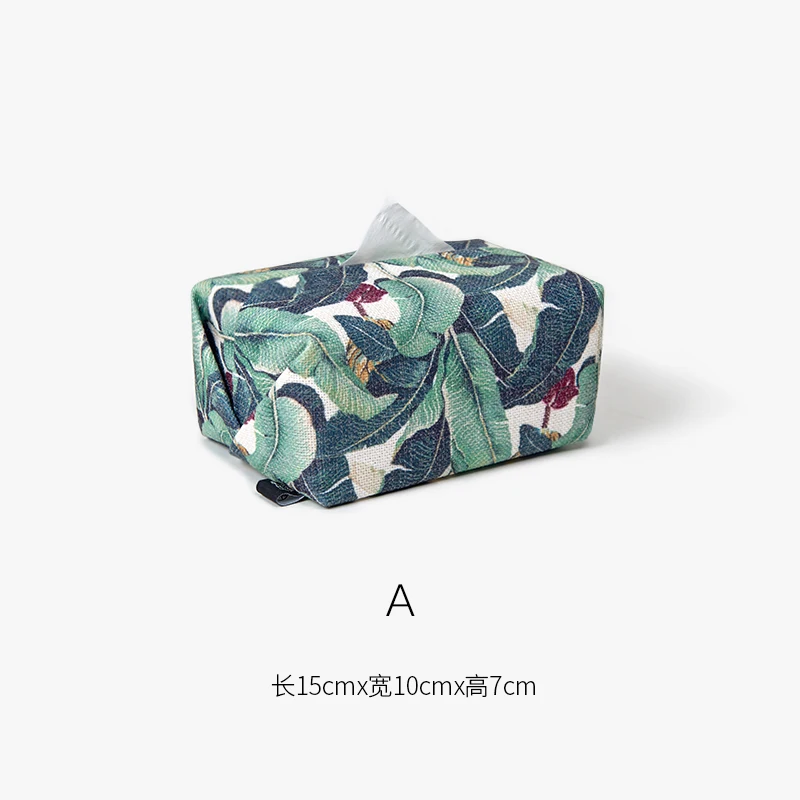 Ins Green Fashion Tissue Boxes Square Living Room Desk Organizer Reusable Tissue Pack Tissue Box Caja Madera Home Decor EC50ZJ