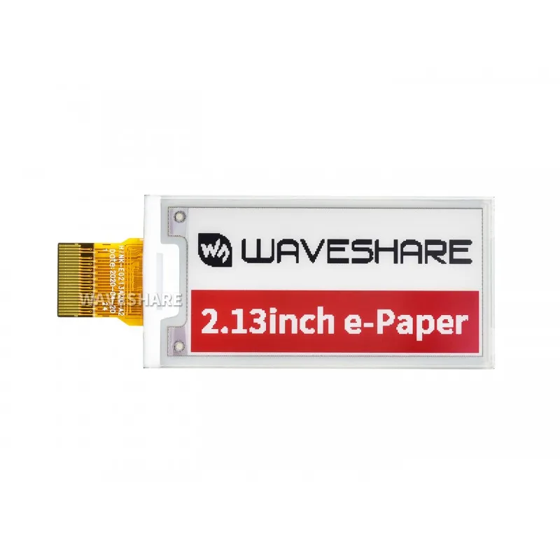 Waveshare 2.13inch e-Paper B Raw e-Ink Display for Raspberry Pi, Red Black White 212x104 Resolution
Waveshare 2.13inch e-Paper B Raw e-Ink Display for Raspberry Pi, Red Black White 212x104 Resolution