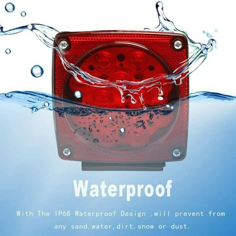 2Pcs LED Submersible Square Lights Trailer Under 80 Inch Tail Brake Boat Stud Mount
2Pcs LED Submersible Square Lights Trailer Under 80 Inch Tail Brake Boat Stud Mount