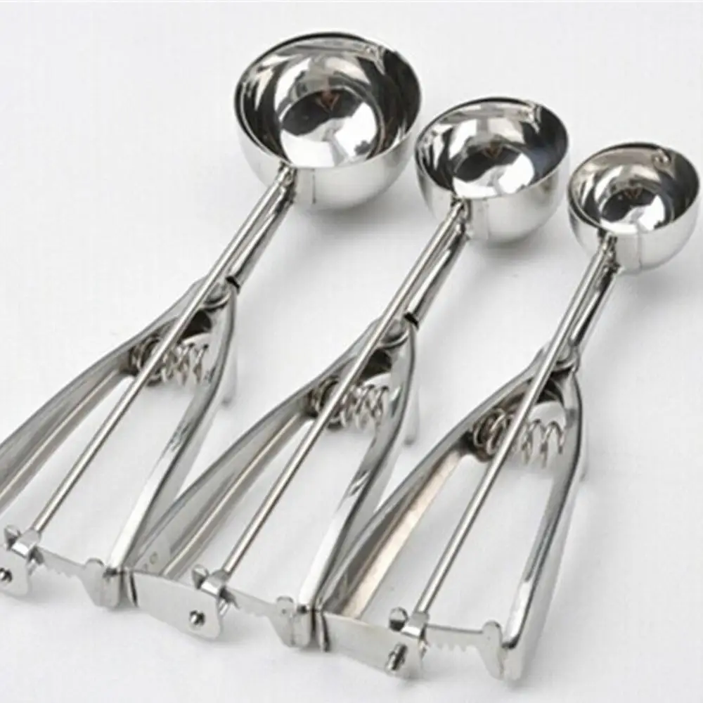 Ice Cream Scoop Metal Cookie Dough Muffin Spoon Kitchen Spherical Mould Tool
Ice Cream Scoop Metal Cookie Dough Muffin Spoon Kitchen Spherical Mould Tool