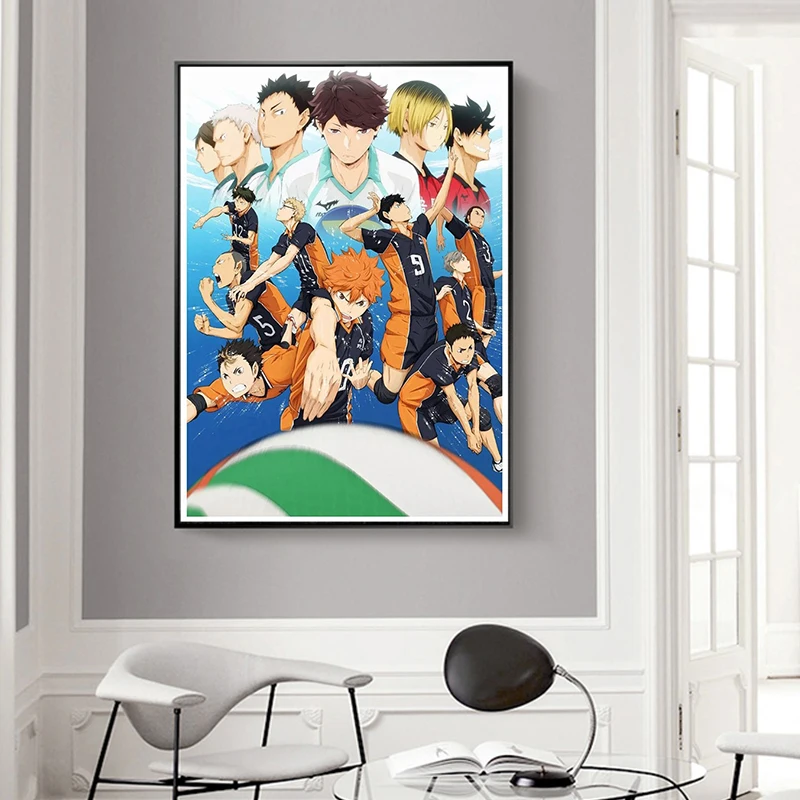 Anime Poster Volleyball Boy Canvas Painting Haikyuu Japanese Style Cartoon Poster Wall Art Pictures For Living Room Cuadros
Anime Poster Volleyball Boy Canvas Painting Haikyuu Japanese Style Cartoon Poster Wall Art Pictures For Living Room Cuadros