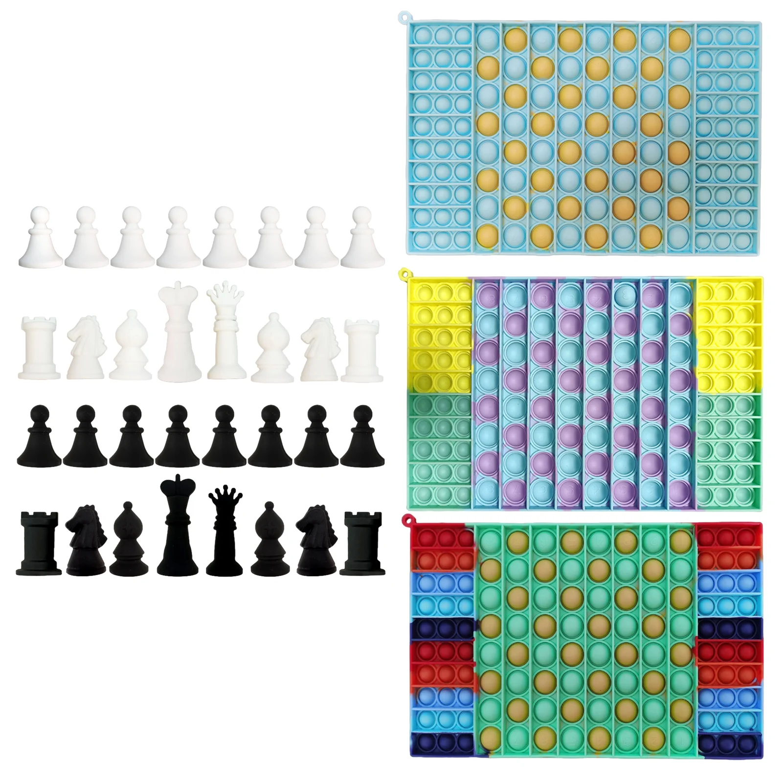 Pop Bubble Chess Set Board Games Sensory Toys Interactive Anti Stress Push Press Squeeze Toys For Children Kids Gift Skilful
Pop Bubble Chess Set Board Games Sensory Toys Interactive Anti Stress Push Press Squeeze Toys For Children Kids Gift Skilful