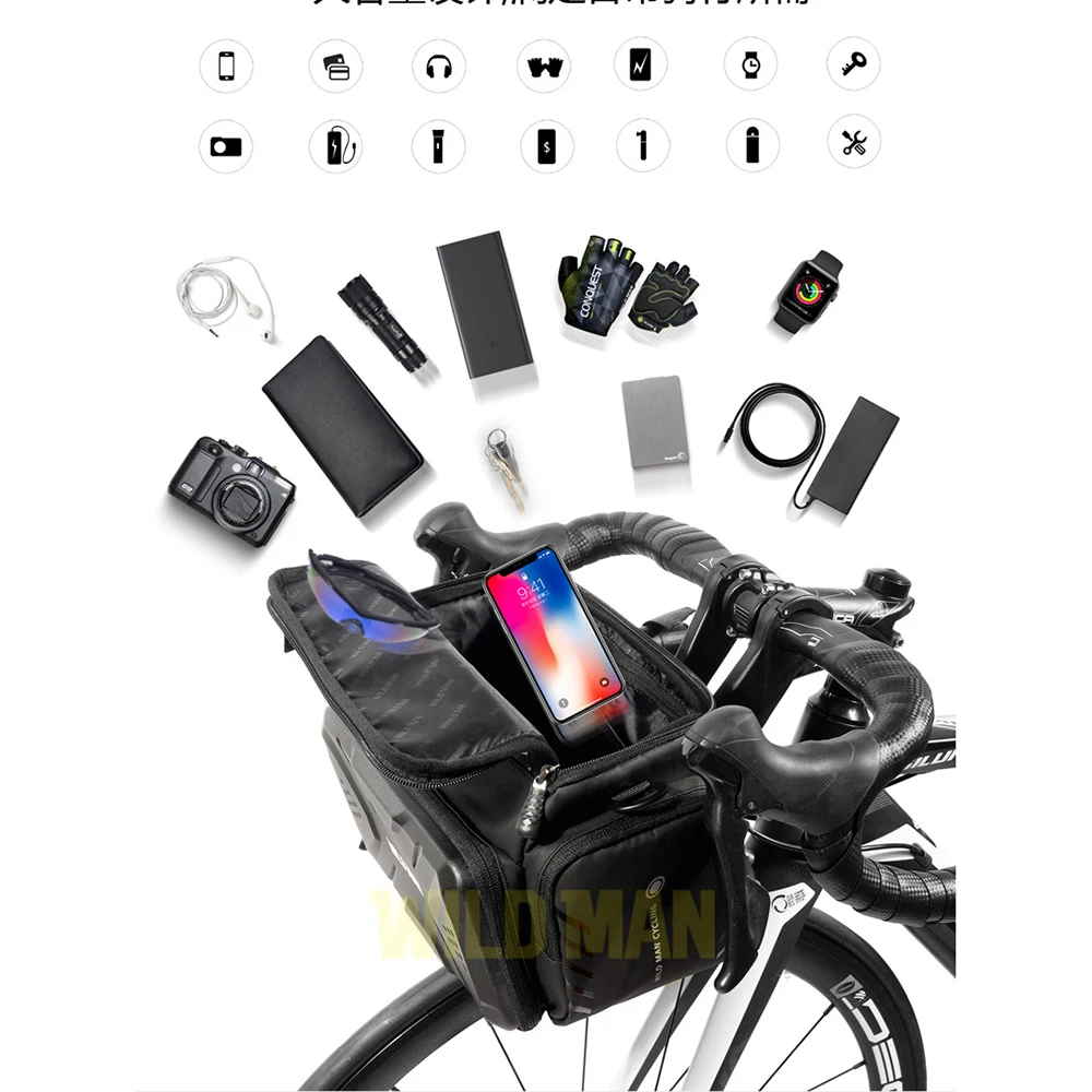 EVA Hard Shell Electric Scooter Heads Bag Waterproof GS6 Folding Bicycle Bag Front Tube 4L Bag Shoulder Handlebar Camera Bag
EVA Hard Shell Electric Scooter Heads Bag Waterproof GS6 Folding Bicycle Bag Front Tube 4L Bag Shoulder Handlebar Camera Bag