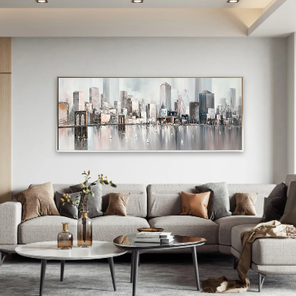 Handmade Abstract City View Oil Painting On Canvas Wall Art Picture For Living Room Aisle Modern Home Salon Decoration Unframed
Handmade Abstract City View Oil Painting On Canvas Wall Art Picture For Living Room Aisle Modern Home Salon Decoration Unframed