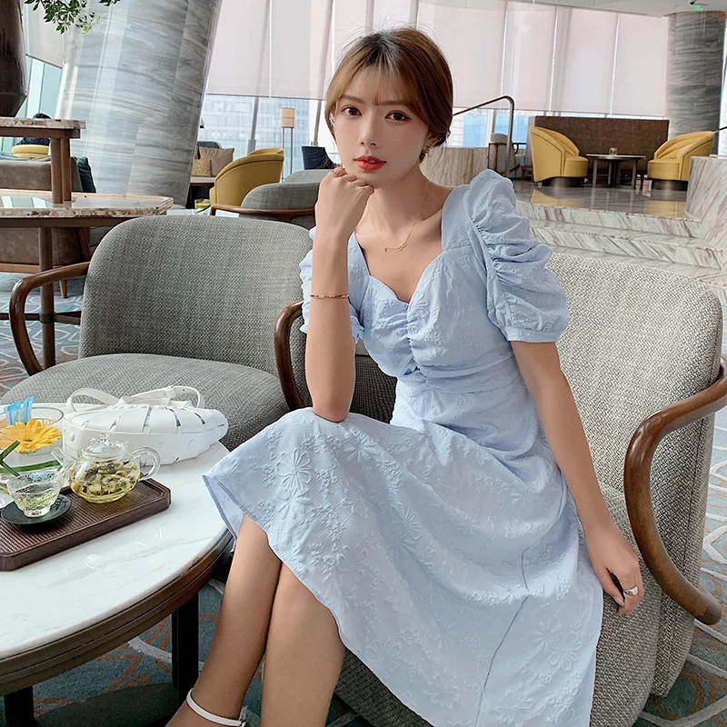 French Style Summer Bohemia Dress Women Chiffon Dress Female Sexy Elegant Beach Boho Korean Puff Sleeve Midi Dress 2021 New
French Style Summer Bohemia Dress Women Chiffon Dress Female Sexy Elegant Beach Boho Korean Puff Sleeve Midi Dress 2021 New