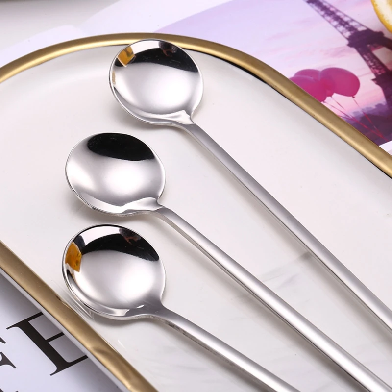 Rainbow Color Coffee Tea Stir Spoon Long Handle Ice Cream Dessert Spoons Eco-Friendly Stainless Steel Tableware Kitchen Supplies
Rainbow Color Coffee Tea Stir Spoon Long Handle Ice Cream Dessert Spoons Eco-Friendly Stainless Steel Tableware Kitchen Supplies