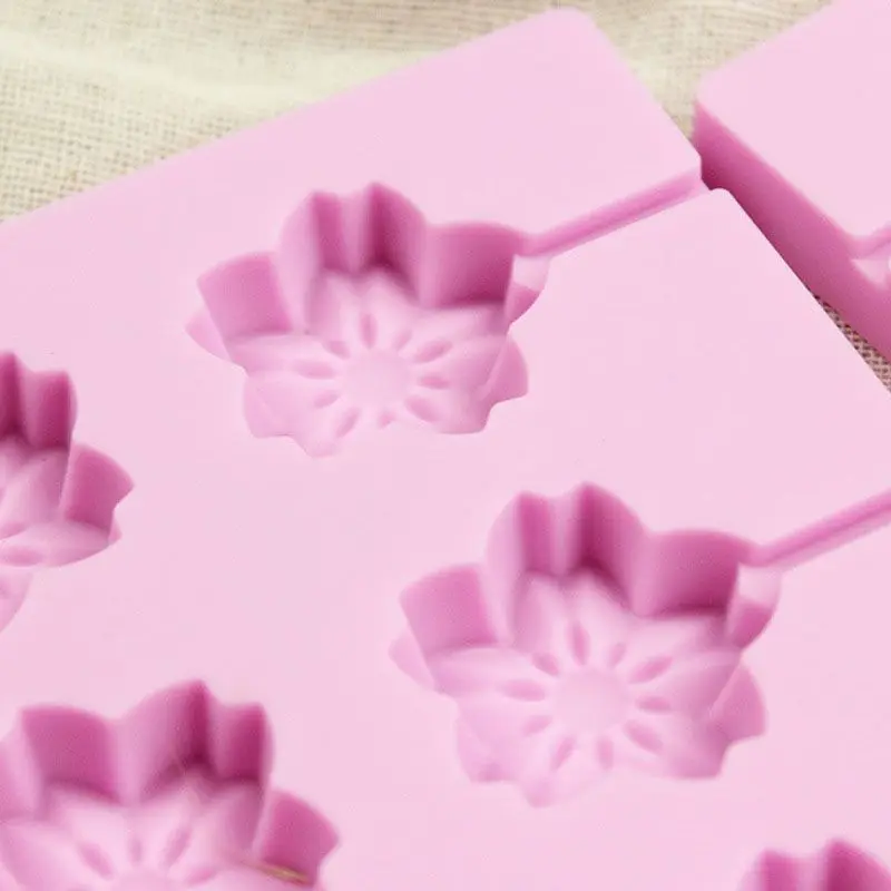 12-Cavity DIY Cherry Blossom Shape 3D Silicone Lollipop Mold Candy Chocolate Gummy Fondant Mould Soap Bakeware Baking Tools
12-Cavity DIY Cherry Blossom Shape 3D Silicone Lollipop Mold Candy Chocolate Gummy Fondant Mould Soap Bakeware Baking Tools
