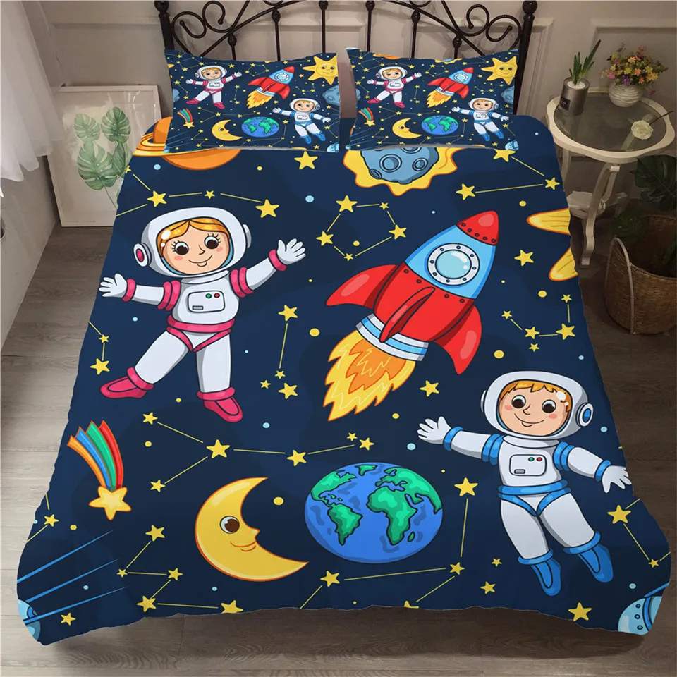 3D Space Duvet Cover Pillowcase Children Cartoon Bedding Single Bed Cover For Kid Duvet Cover Set Planet Pattern Boys Bed Cloth
3D Space Duvet Cover Pillowcase Children Cartoon Bedding Single Bed Cover For Kid Duvet Cover Set Planet Pattern Boys Bed Cloth