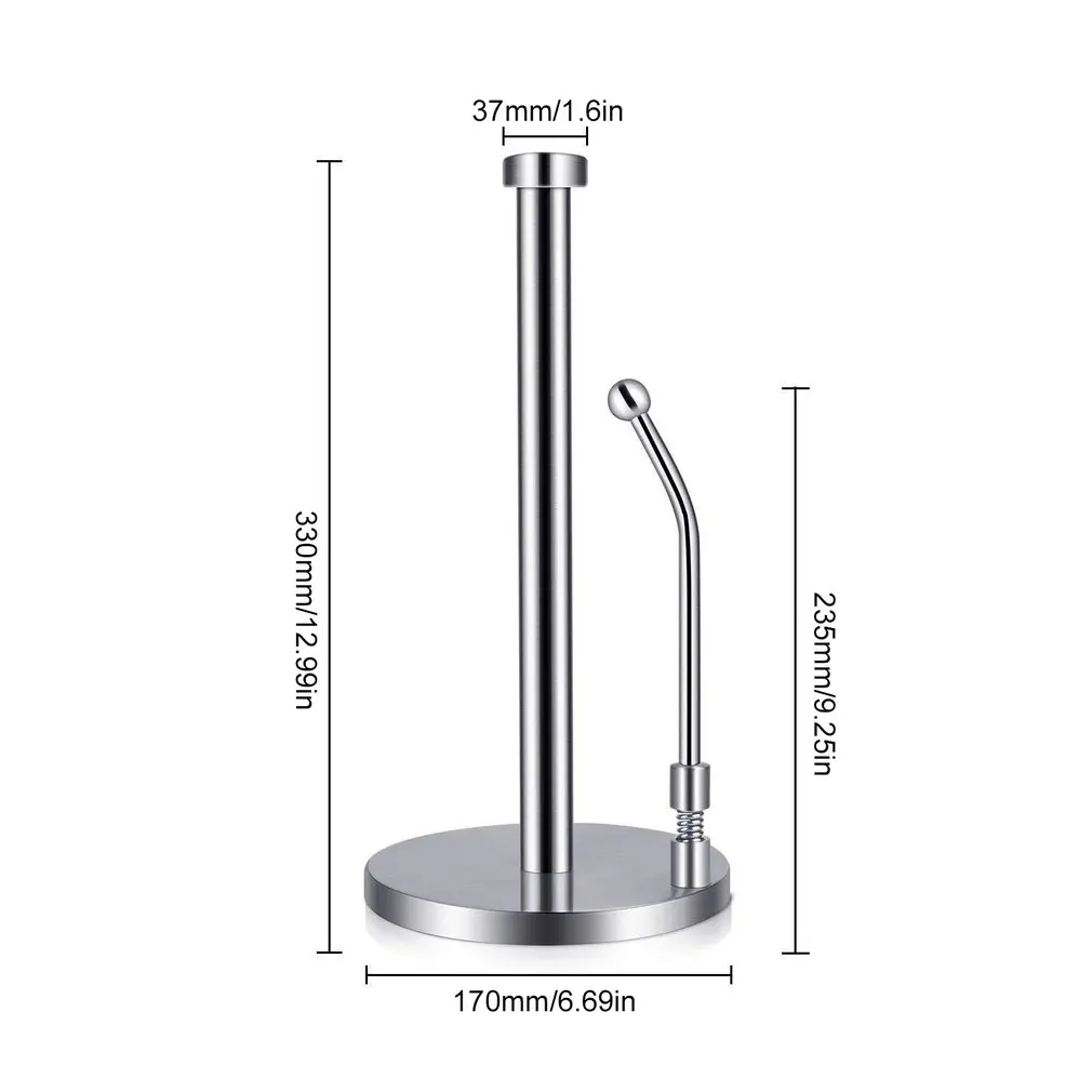 New Paper Towel Holder Stainless Steel Standing Paper Towel Organizer Roll Dispenser For Kitchen Countertop Home Dining Table
New Paper Towel Holder Stainless Steel Standing Paper Towel Organizer Roll Dispenser For Kitchen Countertop Home Dining Table