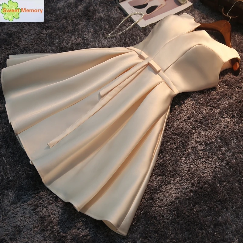 Short Satin Gray Party Dresses Bride Sister Formal Green Evening Dress SW1965
Short Satin Gray Party Dresses Bride Sister Formal Green Evening Dress SW1965