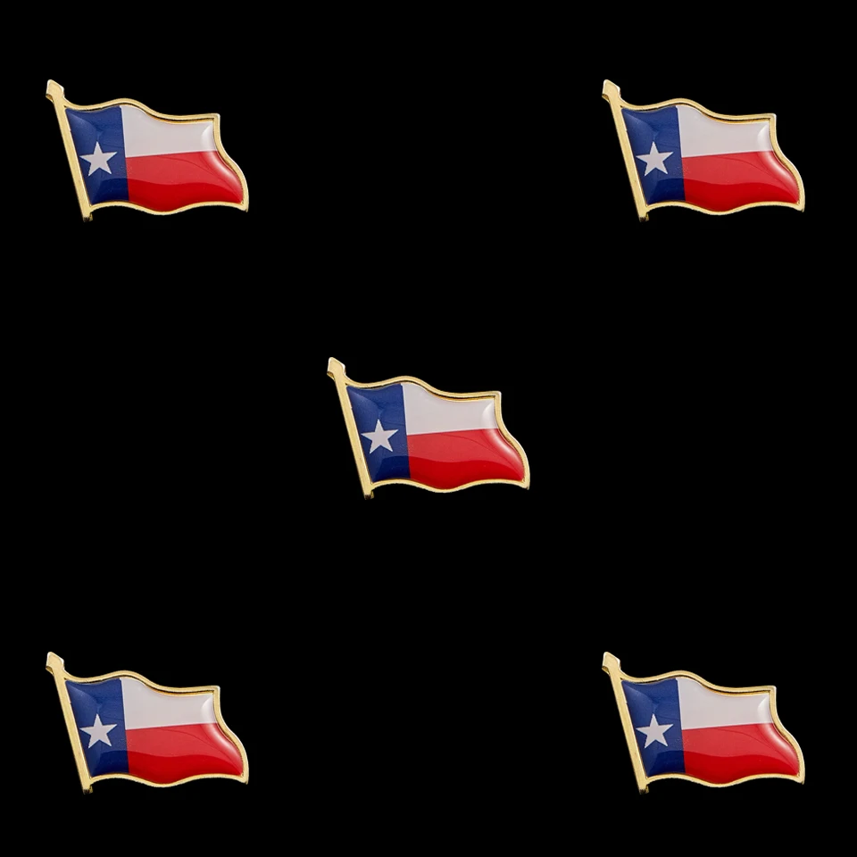 5PCS Texas State Of USA Flag Lapel Pin Metal National Waving Badge Lapel Pin Suit&Travel Bags Accessories
5PCS Texas State Of USA Flag Lapel Pin Metal National Waving Badge Lapel Pin Suit&Travel Bags Accessories