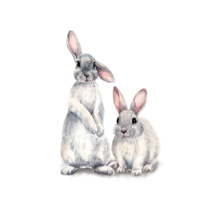 Two cute rabbits Wall sticker Children's kids room home decoration removable wallpaper living room bedroom mural bunny stickers
Two cute rabbits Wall sticker Children's kids room home decoration removable wallpaper living room bedroom mural bunny stickers