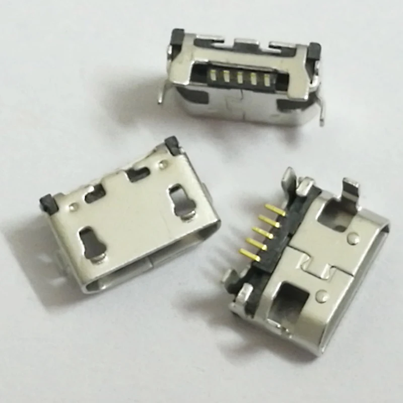 10 шт. разъем Micro USB Женский 5-контактный для зарядки Lenovo A10-70 A370E A3000 A3000H A5000 A7600 A7600H S910