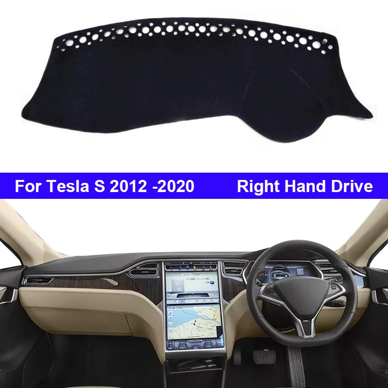 1 шт. коврик для приборной панели Tesla S 2012 2020|Лепнина интерьера| |
