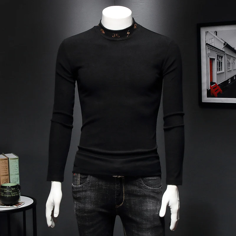 Quality Brand Designer High Men T-shirt Autumn Winter Oversized T shirt Half Turtleneck Thick Long Sleeve Men‘s Tops C14
Quality Brand Designer High Men T-shirt Autumn Winter Oversized T shirt Half Turtleneck Thick Long Sleeve Men‘s Tops C14