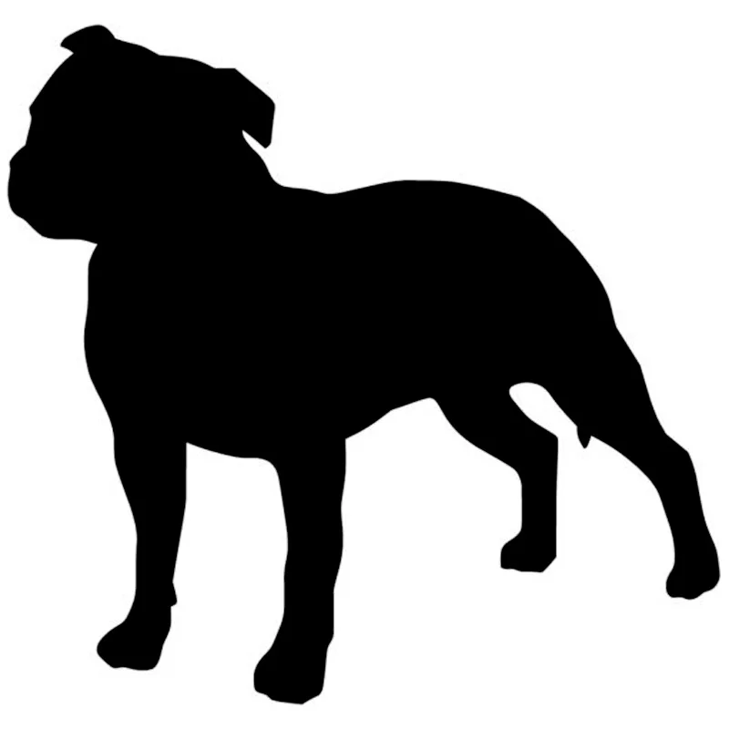 

14cm Staffordshire Bull Terrier Dog Car Sticker Personalized Decal Motorcycles Auto Accessories Decoration PVC