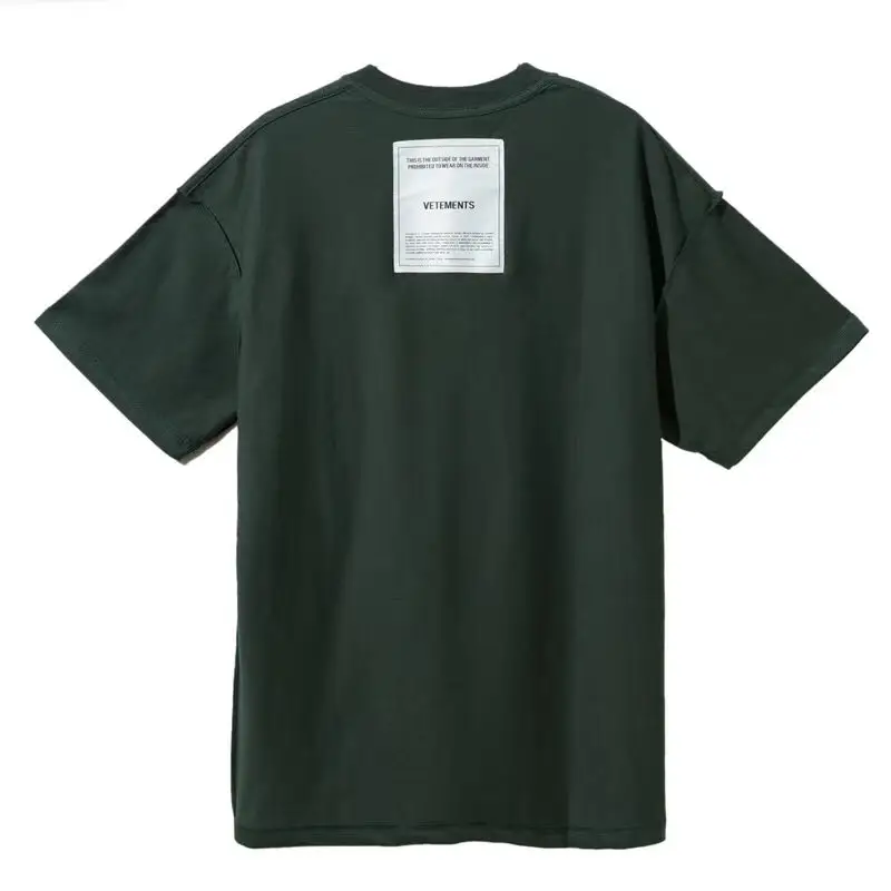 TOP Hip-hop kanye west Vetements T Shirt High Quality Fashion Embroidery Short sleeve T-Shirts Cotton Tees 3 colors
TOP Hip-hop kanye west Vetements T Shirt High Quality Fashion Embroidery Short sleeve T-Shirts Cotton Tees 3 colors