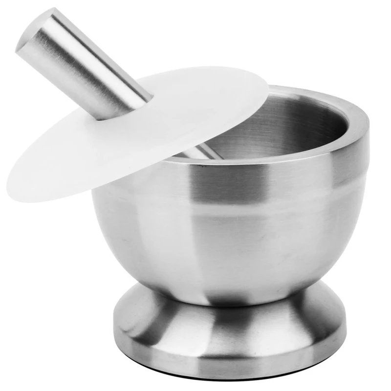 304 Stainless Steel Mortar Pestle Garlic Masher Spice Grinder Pharmacy Herb Grinder Manual Grinder Kitchen Tools 
304 Stainless Steel Mortar Pestle Garlic Masher Spice Grinder Pharmacy Herb Grinder Manual Grinder Kitchen Tools