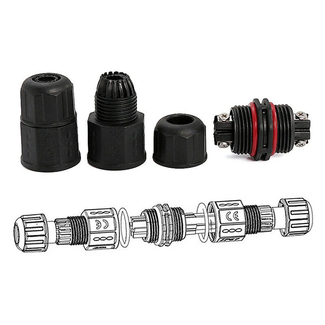 10PCS 3 years warranty 2/3Pins Cable Connector Screw IP68 Socket Widely Use Durable Compact Adapter Outdoor Electrical Wire Plug
10PCS 3 years warranty 2/3Pins Cable Connector Screw IP68 Socket Widely Use Durable Compact Adapter Outdoor Electrical Wire Plug