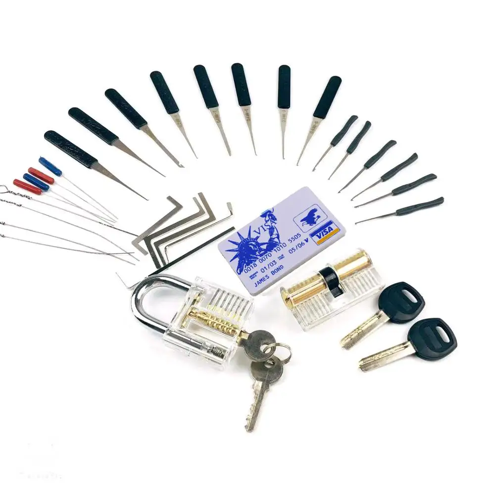 Набор инструментов для практики LockPick, 2 прозрачных замка с 2 инструментами для удаления сломанного ключа, мини-инструменты для карт, инструм...
Набор инструментов для практики LockPick, 2 прозрачных замка с 2 инструментами для удаления сломанного ключа, мини-инструменты для карт, инструм...
