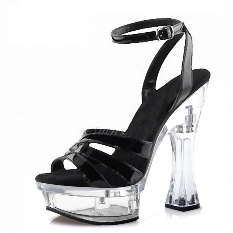 Ankle Straps Summer 14cm Square High Heels Women Wedding Party Night Club Pole Dance Sandals Clear Platform Sandals shoes
Ankle Straps Summer 14cm Square High Heels Women Wedding Party Night Club Pole Dance Sandals Clear Platform Sandals shoes