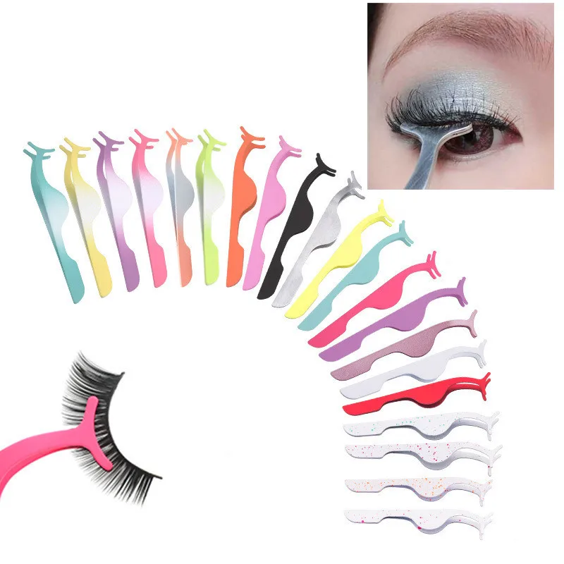High Quality Color Stainless Steel Eyelashes Tweezers Eyelashes Extension Tweezers Auxiliary Clamp Clips Practice Makeup Tools
High Quality Color Stainless Steel Eyelashes Tweezers Eyelashes Extension Tweezers Auxiliary Clamp Clips Practice Makeup Tools