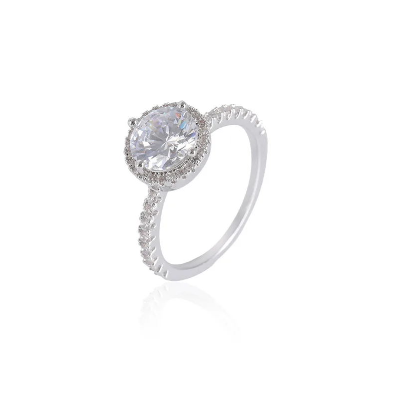 Trendy Rings 925 Silver Jewelry Round Shape Zircon Gemstone Fashion Lady Finger Ring for Wedding Engagement Promise Party Gift
Trendy Rings 925 Silver Jewelry Round Shape Zircon Gemstone Fashion Lady Finger Ring for Wedding Engagement Promise Party Gift