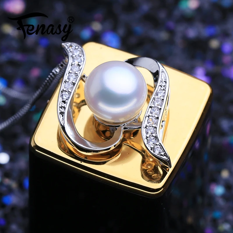 FENASY Pearl Jewelry New Custom 925 Sterling Silver Geometric Pendant Genuine natural Pearl Necklaces For Women
FENASY Pearl Jewelry New Custom 925 Sterling Silver Geometric Pendant Genuine natural Pearl Necklaces For Women