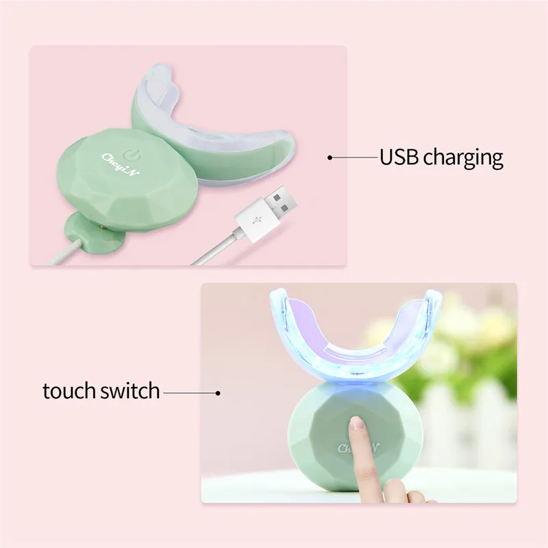 CkeyiN Teeth Whitening Kit LED Blue Light USB Wireless Charging Intelligent Timing Oral Cleansing Gel Pens Dental Care Product
CkeyiN Teeth Whitening Kit LED Blue Light USB Wireless Charging Intelligent Timing Oral Cleansing Gel Pens Dental Care Product
