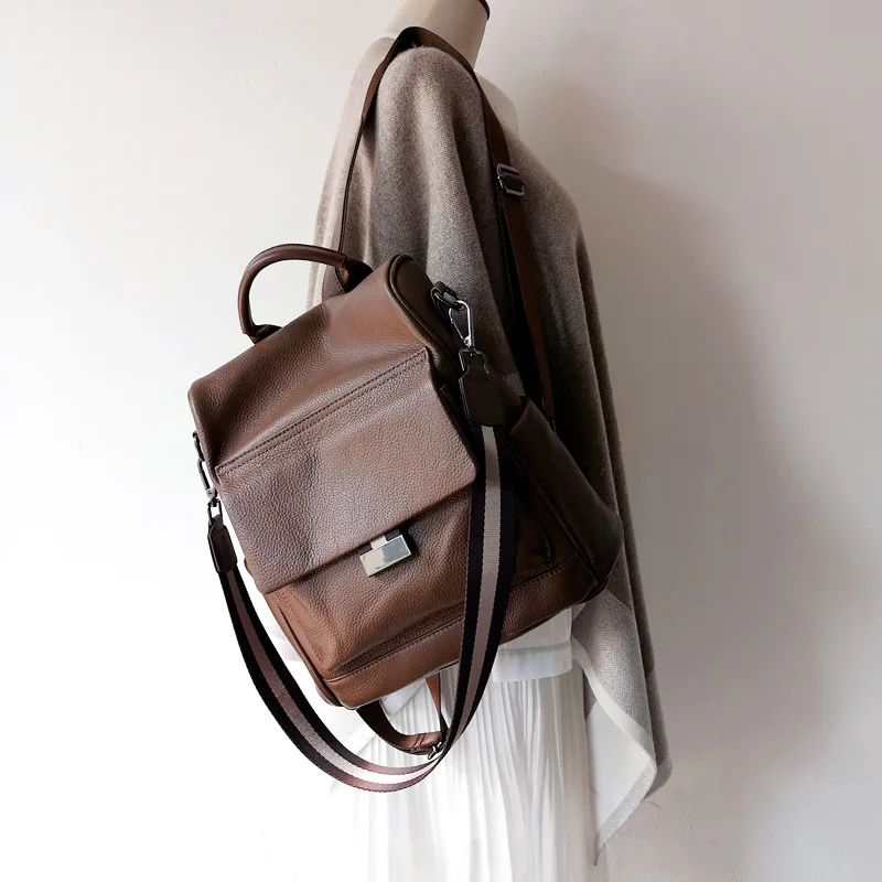 Small Backpack For Teenage Girls Korean Style Vintage Bagpack Female Cow Leather Casual Multipurpose Travel Bagpack Sac A Dos
Small Backpack For Teenage Girls Korean Style Vintage Bagpack Female Cow Leather Casual Multipurpose Travel Bagpack Sac A Dos