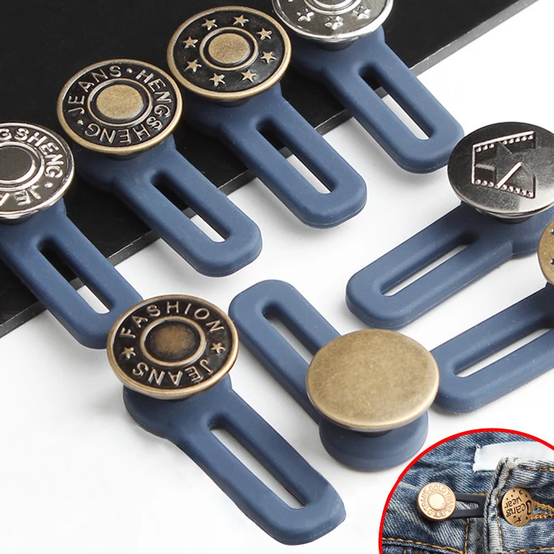 10 Pcs Free Sewing Buttons Retractable Jeans Waist Button Metal Extended Buckles Pant Waistband Expander DIY Sewing Accessories
10 Pcs Free Sewing Buttons Retractable Jeans Waist Button Metal Extended Buckles Pant Waistband Expander DIY Sewing Accessories