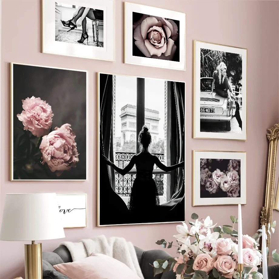 Wall Art Canvas Painting Blossom Pink Rose Model Girl Black White Nordic Posters And Prints Wall Pictures For Living Room Decor
Wall Art Canvas Painting Blossom Pink Rose Model Girl Black White Nordic Posters And Prints Wall Pictures For Living Room Decor