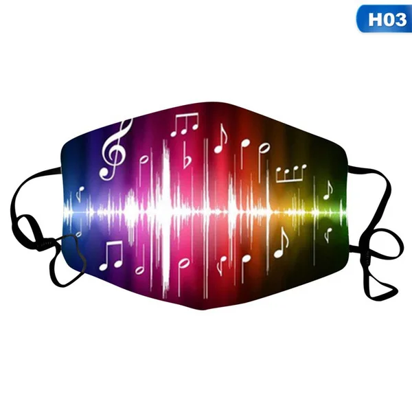 Music Washable Reusable Women Man Facemask Cloth Mascarillas For Germ Protect Mondmasker Scarf Halloween Cosplay Mask Masque 
Music Washable Reusable Women Man Facemask Cloth Mascarillas For Germ Protect Mondmasker Scarf Halloween Cosplay Mask Masque