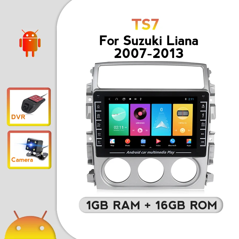 Фото Автомобильный радиоприемник для Suzuki LIANA Android 2006 2013 мультимедийная система GO 8