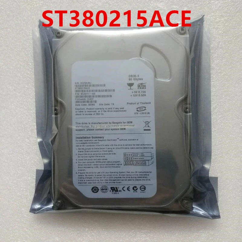 Оригинальный Новый HDD для Seagate 80 Гб 3 5 дюйма IDE 2 Мб 7200 об/мин внутреннего