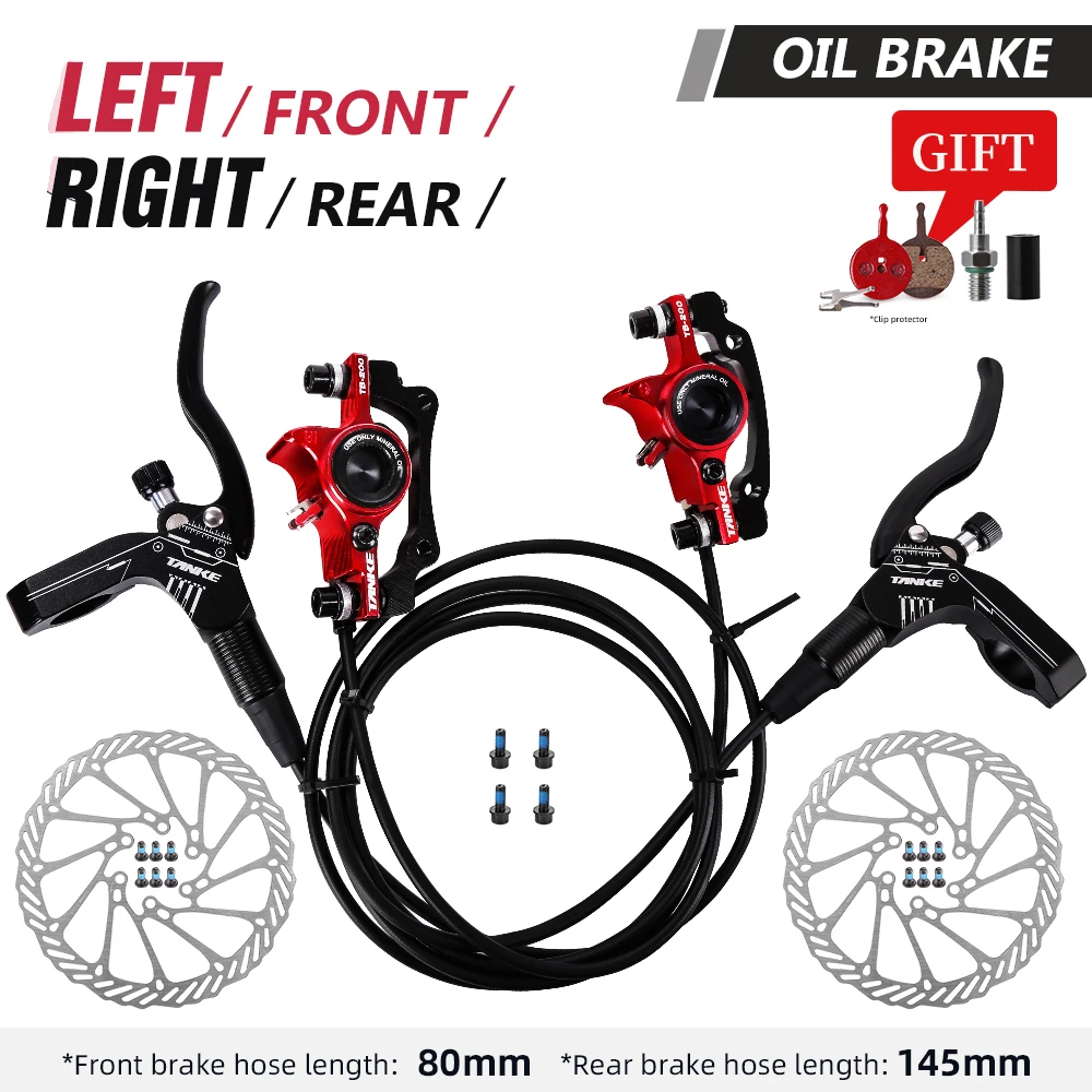 TANKE MTB Bike oil disc brake 160mm rotor Caliper hydraulic calliperplate Front Rear handle A B-pillar CNC bicycle parts cycling
TANKE MTB Bike oil disc brake 160mm rotor Caliper hydraulic calliperplate Front Rear handle A B-pillar CNC bicycle parts cycling