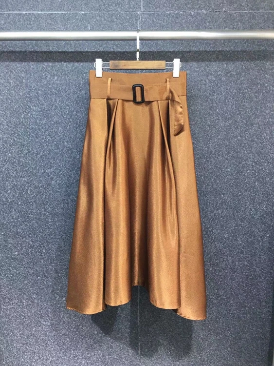 2021 new women fashion skirt waist buckle belt decoration solid color all-match mid-length half skirt half skirt 1031 
2021 new women fashion skirt waist buckle belt decoration solid color all-match mid-length half skirt half skirt 1031