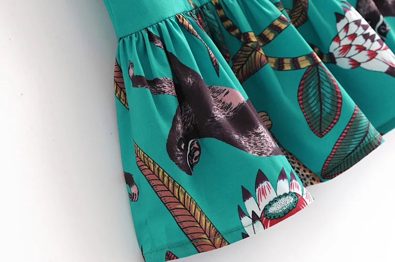 2020 Women Elegant O Neck Short Sleeve Animal Floral Printing Casual Straight Dress Ladies Hem Pleated Ruffles Dresses
2020 Women Elegant O Neck Short Sleeve Animal Floral Printing Casual Straight Dress Ladies Hem Pleated Ruffles Dresses