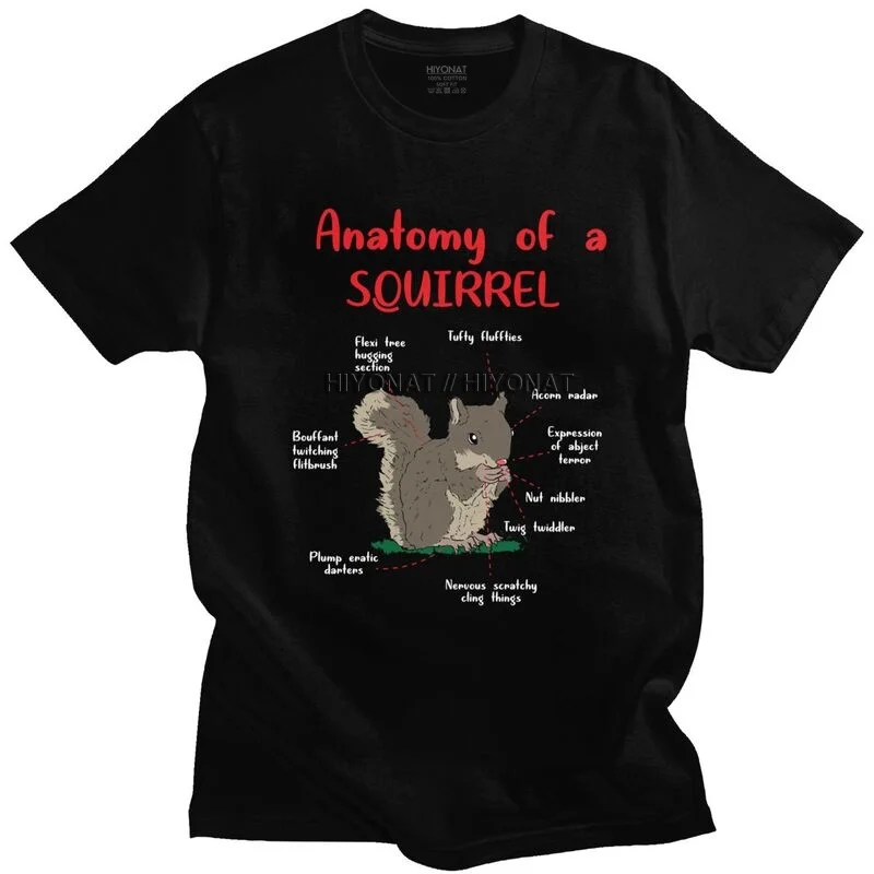 Funny Squirrel Anatomy Tshirts for Men Short Sleeve Leisure T Shirt Fashion Animal T-shirt Fitted Cotton Tee Tops Gift Idea
Funny Squirrel Anatomy Tshirts for Men Short Sleeve Leisure T Shirt Fashion Animal T-shirt Fitted Cotton Tee Tops Gift Idea